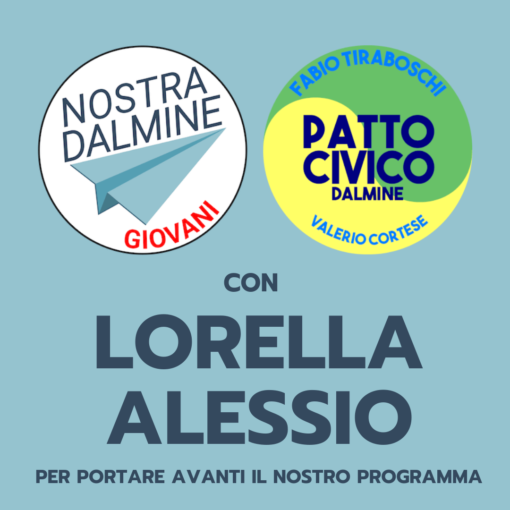 Nostra Dalmine e Patto Civico Dalmine sostengono Lorella Alessio al ballottaggio del 9 giugno